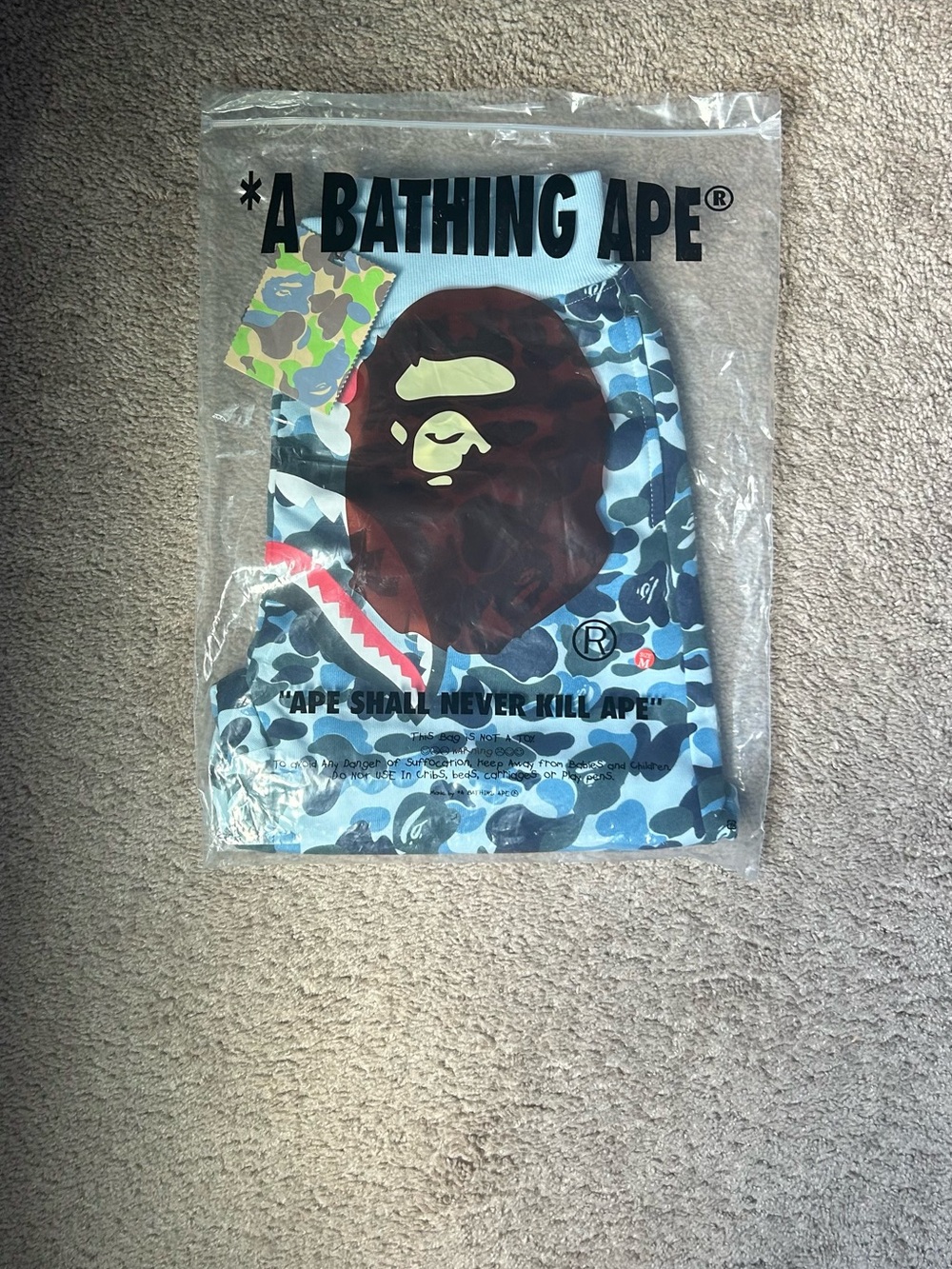 Bape Blue Camo Shorts